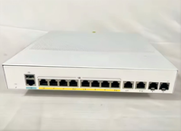 Switch Jaringan Cisco Enterprise POE 8-Port 1G RJ45 1U untuk Rak, Standar IEEE 802.3, C1200-8FP-2G, Input Daya 120W untuk Usaha Kecil