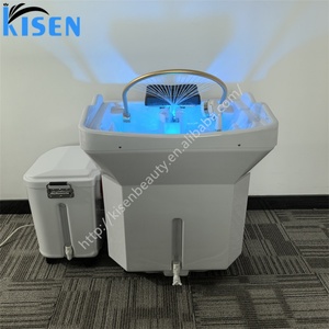 Lavacabezas Portátil Kisen con Circulación de Agua y Fumigación, con Tanque de Agua de 60L + Tanque de Agua Sucia Adicional de 18L y Calentador - Product Image 2