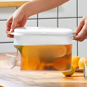 MIXWARES Distributeur de boissons froides grande capacité <span class=keywords><strong>avec</strong></span> <span class=keywords><strong>robinet</strong></span> en plastique pour réfrigérateur - Product Image 4