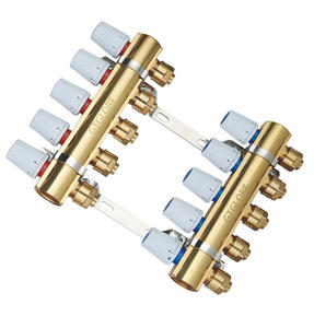 新しい到着モダンデザインマニュアル水システム真鍮マニフォールドフレキシブルPEXファクトリーサプライ割引価格220v - Product Image 4