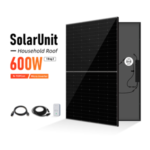 EU Warehouse 600W 800W <b>Plug</b> and Play Balcony Solar System With SolarUnit 600W 800W <b>Plug</b> and Play Balcony Solar System SolarUnit - Product Image 2