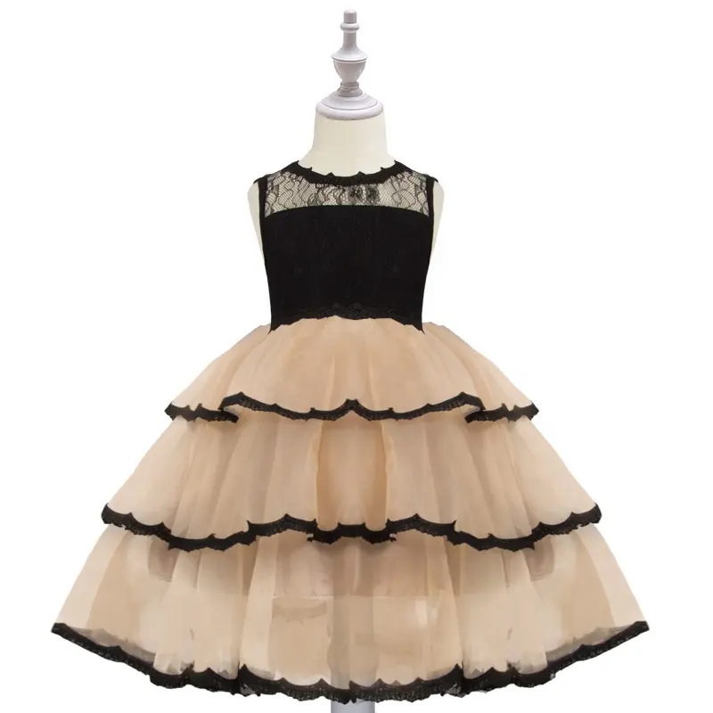 Gaun Pesta Butik Putri Anak Perempuan, Pakaian Kualitas Tinggi Gaya Vintage Grosir Anak Cewek Musim Panas