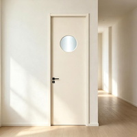 Porte intérieure en bois composite finition mate, surface anti-traces de doigts, isolation acoustique, moderne, chambre, salle à manger, appartement, hôtel