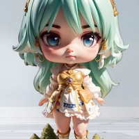 Service d'impression 3D personnalisé, figurine en résine couleur pleine, version Q, statue chibi personnalisée pour les fans d'anime, décoration de bureau, cadeau, impression 3D