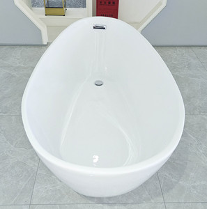 <span class=keywords><strong>Baignoire</strong></span> autoportante en acrylique ovale européenne, trempage, <span class=keywords><strong>baignoire</strong></span> autoportante certifiée CE - Product Image 3