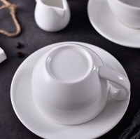 Vente en gros de tasses à café en porcelaine fine LOMATO avec logo personnalisé |   80 ml |   Latte écologique sans BPA, durable et compatible lave-vaisselle
