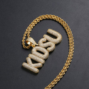ห่วงโซ่จี้ชื่อฮิปฮอปส่วนบุคคล-เครื่องประดับตัวอักษรสุดเจ๋ง-ผู้จำหน่าย-เครื่องประดับ-ราคาขายส่ง - Product Image 4
