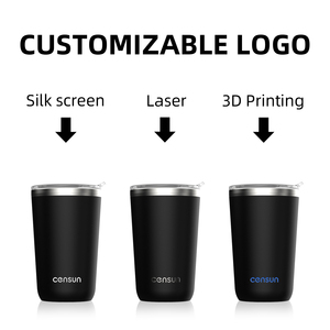 Customizable Color <strong>and</strong> Logo 20oz Stainless Steel Double Wall Insulated Coffee <strong>Mug</strong> <strong>with</strong> Sliding <strong>Lid</strong> - Product Image 3