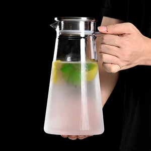 Jarra de agua acrílica, jugo, bebidas, cerveza, jarra de plástico con tapa, PC irrompible, resistente al calor para Hotel, restaurante, cantina, <span class=keywords><strong>Playa</strong></span> - Product Image 1