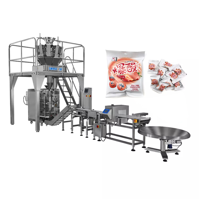 Automatic Hard Candy VFFS Packaging Machine with Multihead Weigher for Pillow Bags