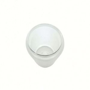 Gobelet givré vierge pour sublimation 16 oz, verre à bière en forme de canette 16 oz avec couvercle en bambou et paille - Product Image 4
