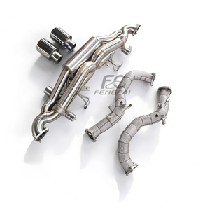 หัวท่อไอเสียสเตนเลสแบบมีฉนวนสำหรับ4.0L <span class=keywords><strong>GT4</strong></span>ระบบท่อไอเสียแบบ catback ประสิทธิภาพสูงอัพเกรดเสียงรถแข่ง - Product Image 6