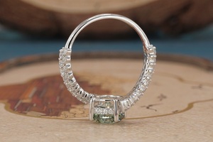 Anillo de Compromiso de Lujo con Diamante Cultivado en Laboratorio de Oro de 14K Premium para Mujer, Diamante Sintético Certificado por IGI, Corte Brillante, Anillo de Boda Fino - Product Image 5