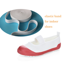 Sangle élastique en polyester tissée jacquard durable de 1 pouce pour chaussures d'écoliers