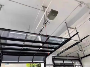 Portes <span class=keywords><strong>de</strong></span> <span class=keywords><strong>garage</strong></span> escamotables en alliage d'aluminium au design moderne personnalisable Mécanisme silencieux et motorisé Isolation thermique pour les maisons <span class=keywords><strong>de</strong></span> luxe - Product Image 6