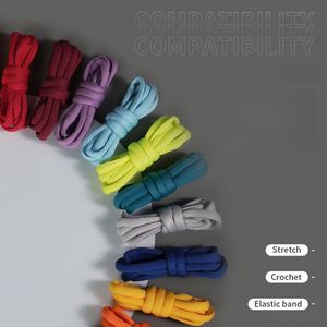Nouveaux lacets de chaussures en polyester ronds et ovales personnalisables de 8 à 9 mm de largeur, 80 à 180 cm, 24 couleurs, lacets demi-corde pour SB Dunks et autres chaussures - Product Image 3