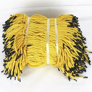 35cm * 5mm Nylon xách tay dây 3-sợi <span class=keywords><strong>Polyester</strong></span> xoắn dây xử lý với t-barb cho bao bì và túi giấy xử lý - Product Image 4