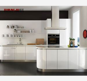 Cabinet In Black And White Lacquer Hight Quality Modern Kitchen Almirah Design Classic - Product Image 1