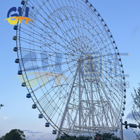 Grande Roue Spectaculaire de 88 m avec Éclairage LED Complet pour Parc d'Attractions de Renommée Mondiale, Fabriquée par des Fabricants Spécialisés