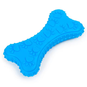Jouets écologiques pour chiens : Jouet sonore à mâcher en caoutchouc en forme d'empreintes de pattes pour la dentition des chiots, l'entraînement et le nettoyage des dents - Product Image 6