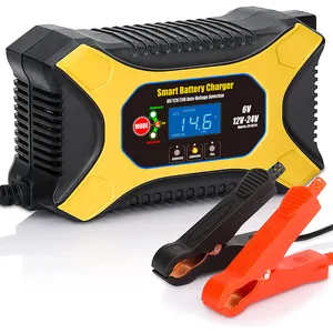Fully Automatic Car Battery Charger 12V 6A 3A 2A Smart Fast Charging for AGM GEL WET Lead Acid Batteries
