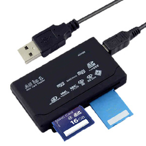 All in One <strong>Card</strong> <strong>Reader</strong> TF MS M2 XD CF SD Carder <strong>Reader</strong> USB 2.0 480Mbps <strong>Card</strong> <strong>Reader</strong> Mini <strong>Memory</strong> Cardreader with Date Line - Product Image 2