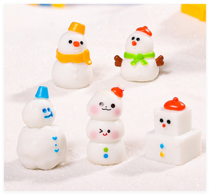 Vente en gros de fournitures d'artisanat de Noël petite figurine mignonne jouet noël bonhomme de neige arbres ornements nouvel an 2026 décorations série de luxe - Product Image 6