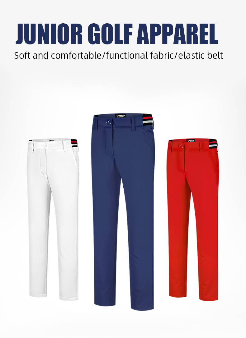 PGM KUZ142 golf pants kids custom soft comfortable junior golf pants企业官网
