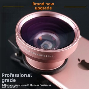 Kit de lentes de vendedor superior, 2 funciones, todos los teléfonos inteligentes, fotografía, videoclip, 0.45X, <span class=keywords><strong>gran</strong></span> <span class=keywords><strong>angular</strong></span>, 12.5X, 15X, conjunto de lentes macro - Product Image 4