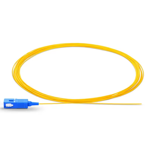 SC PC UPC APC male connector simplex yellow single mode Fiber Optic cable pigtail