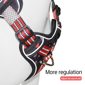 สายจูงสุนัขไฟ LED สะท้อนแสงระบายอากาศได้สายจูงสุนัขพร้อมสายรัดสำหรับฝึกสุนัข - Product Image 2