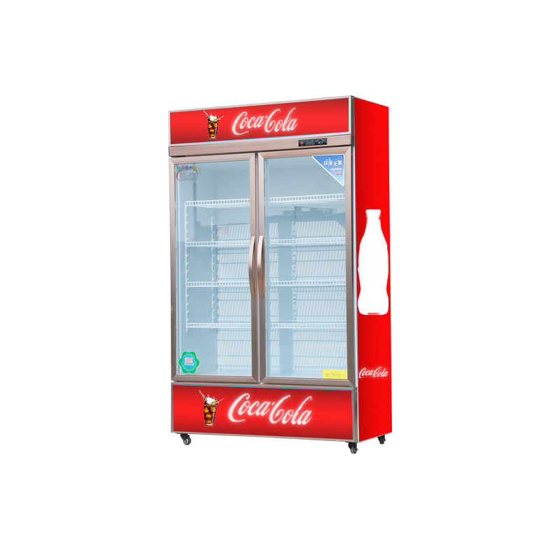 Coca-Cola 冷蔵庫 ガラス扉 スーパーマーケット用の立て型飲料ディスプレイガラス扉コカ