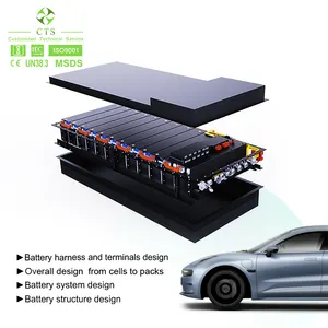 Ev bateria de 30kwh para carro elétrico, ev bateria de carro 350v 400v, 100kwh 60kwh 50kwh bateria de lítio de carro elétrico