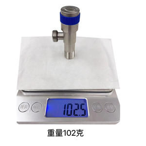 Válvula angular de acero inoxidable 304 de 1/4 pulgada con manija azul para cierre de agua del inodoro - Product Image 4