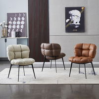 Chaise de salle à manger moderne, chaises de salle à manger italiennes pour hôtel, chaises de salle à manger en cuir de luxe pour table à manger