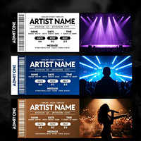Billets de concert personnalisés de haute qualité pour la mémoire et la collection, cadeaux de mariage, billets de rédemption imprimés sur papier