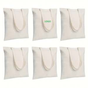 Bolsas de Compras de Lona de Algodón Reutilizables con Logotipo Personalizado al por Mayor, con Bolsillo Interior con Cremallera - Product Image 5