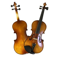 Violon artisanal en bois véritable de qualité moyenne pour débutants, étudiants adultes, en bois de pin