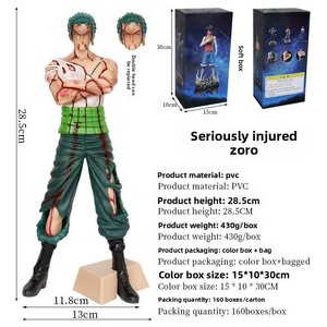 Figura de PVC en Caja de los Tres Hermanos en Luto: <span class=keywords><strong>Luffy</strong></span> Seriamente Herido, <span class=keywords><strong>Zoro</strong></span> y <span class=keywords><strong>Sanji</strong></span> en Pose de Pie - Product Image 3