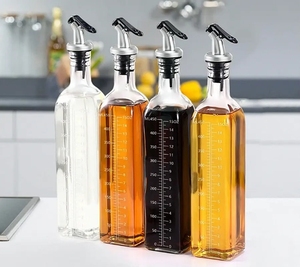 Bouteille en <span class=keywords><strong>verre</strong></span> pour huile d'olive Offre Spéciale verte transparente et brune 10cl <span class=keywords><strong>25cl</strong></span> 50cl 750cl avec bouchon à pression manuelle - Product Image 4