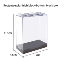 Vitrine en acrylique transparente anti-poussière pour mini-sacs, poupées, blocs de construction, modèles de voitures, objets de collection – Organisateur et présentoir