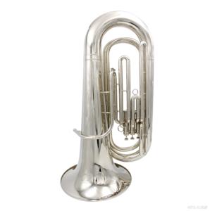 <span class=keywords><strong>Tuba</strong></span> Bb à 3 pistons en laiton, finition laquée or/nickelée, instrument en laiton pour étudiant avec étui, embouchure et accessoires - Product Image 5