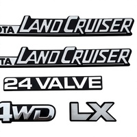 Autocollants de logo de voiture brillants autocollants en ABS de haute qualité, épaisseur 0,5 mil, réutilisables pour Land Cruiser LC76/LC79/LC71 Sports