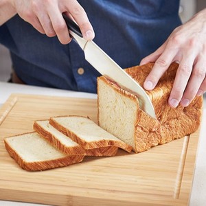 Tabla de cortar de bambú rectangular antideslizante, bloque de madera para cortar verduras y frutas en la cocina - Product Image 3