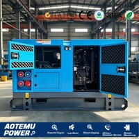 Générateur diesel 50 kW 100 kW 200 kW 300 kW, type silencieux, démarrage automatique avec ATS, contrôleur SmartGen, alternateur sans balais