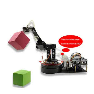 STEM教育产品玩具机械起重机爪机械臂电子套件教育机器人套件