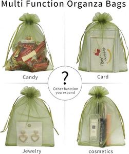 Your Brand Custom Logo Organza Bags Bulk <b>Drawstring</b> Mesh Jewelry <b>Pouches</b> Sheer Gift Bags Wedding Party Branding Factory Direct - Product Image 3