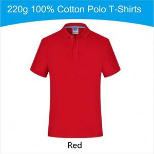 Chemises décontractées en maille à manches courtes pour hommes, grandes tailles, en mélange de coton respirant 220g, écologiques, avec impression et broderie de logo - Product Image 6