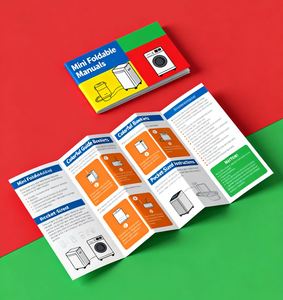 Manuales de Usuario Plegables Personalizados de PVC de Alta Calidad (Hoja de Instrucciones), Folletos con Diseño y Marca Personalizables - Product Image 1