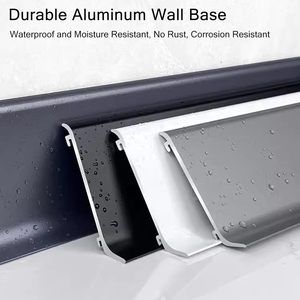 Plinthe murale en métal noir en aluminium <span class=keywords><strong>de</strong></span> 30 pouces garniture moderne pour hôtel garage salon <span class=keywords><strong>couloir</strong></span> plancher chaussure plinthe - Product Image 3